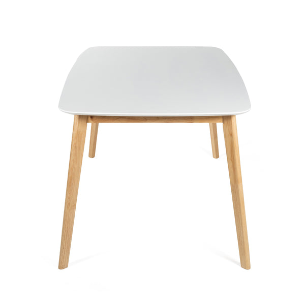 English Elm Christopher Knight Home® - DINING Table White Oak Finish with Durable Rubberwood Legs & Faux Wood Top, 59" x 35.5" Dining Surface 58907.00NATWHT