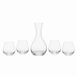 Tuscany Classics 5-Piece Wine Decanter & Glass Set, European Craftsmanship