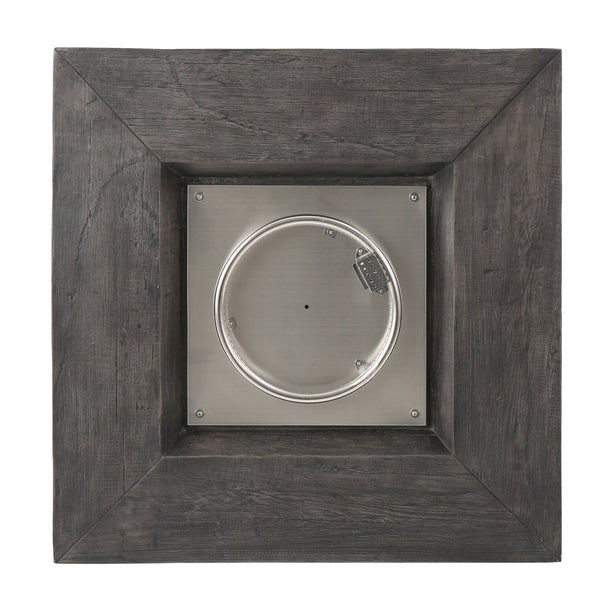 English Elm Anchorage Square Mgo Wood Burning Fire Pit Outdoor Patio Heat 40000 Btu Grey 57551.00GRY-40K