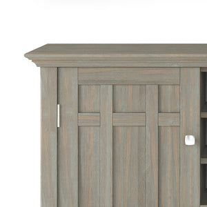 English Elm Bedford Sideboard Buffet & Wine Rack - Rustic Distressed Grey, Solid Wood, Multi-Functional Storage B136P158485