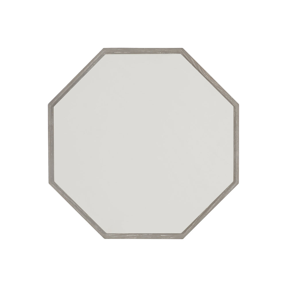 Bernhardt Bernhardt Mid-Century Hexagon Accent Table 15"W X 15"D X 18"H - Maple Top, Cerused Greige Oak Finish 442111