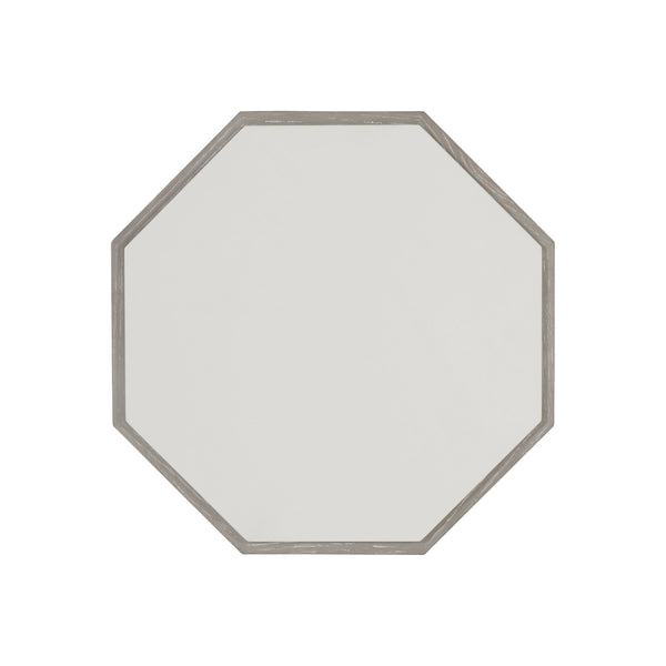 Bernhardt Bernhardt Mid-Century Hexagon Accent Table 15"W X 15"D X 18"H - Maple Top, Cerused Greige Oak Finish 442111