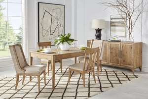 A.R.T. Furniture Set Of 2 - Passage Hostess Sling Chair - Elegant Natural Oak Finish With Velvet Upholstery & Nailhead Trim - Set Of 2 Beige, Brown Ash Solids,Knotty Oak Veneers,Foam,Fabric,Metal 287201-2302