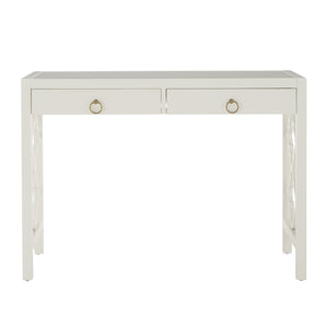 Homelegance By Top-Line Danika 2-Drawer Writing Desk White MDF