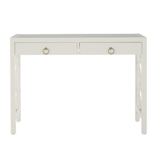 Homelegance By Top-Line Danika 2-Drawer Writing Desk White MDF
