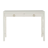 Homelegance By Top-Line Danika 2-Drawer Writing Desk White MDF