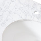 Christopher Knight Home® - Noble House - - 49'' Cararra White Marble Vanity Top&Ceramic Sink