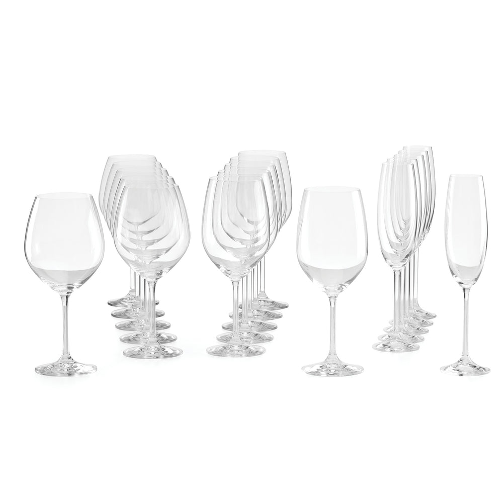 Lenox Tuscany Classics 18-Piece Mixed Glass Set Clear, NO COLOR GLASS,CRYSTAL 891669