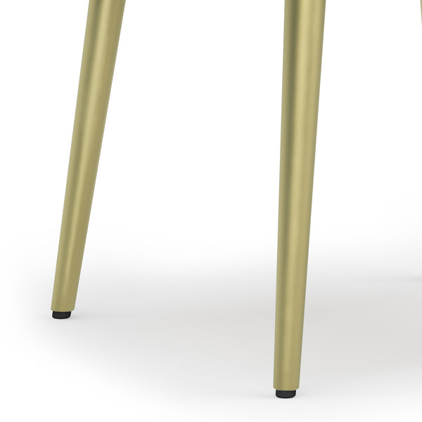 English Elm Jager Side Table – Handcrafted Mid-Century Accent With Natural Wood & Brass Details For Modern Spaces B136P158749