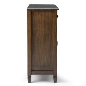 English Elm Connaught Solid Wood Entryway Storage Cabinet - Rustic Brown Charm For Stylish Home Organization B136P158529