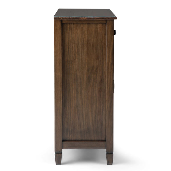 English Elm Connaught Solid Wood Entryway Storage Cabinet - Rustic Brown Charm For Stylish Home Organization B136P158529