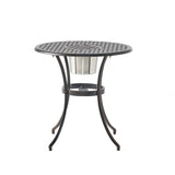 Christopher Knight Home® - Noble House - Angeles Cast Aluminum Outdoor Bistro Furniture Set with Ice Bucket