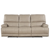 Parker House Whitman - Verona Linen - Powered By Freemotion Power Reclining Sofa And Two Recliners Beige Top Grain Leather With Match (X) Mwhi-311ph-p25-vli