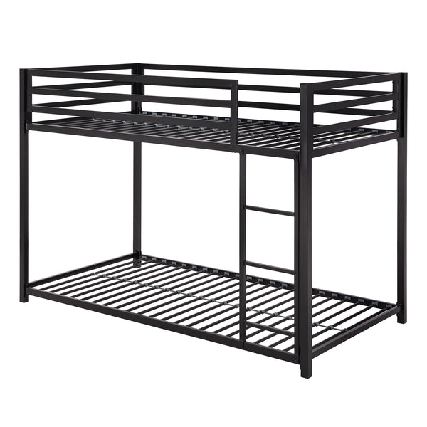 Homelegance By Top-Line Calrissian Metal Bunk Bed Black Metal