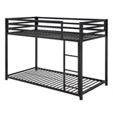 Homelegance By Top-Line Calrissian Metal Bunk Bed Black Metal