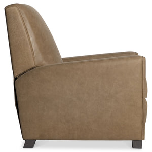 Bernhardt Bernhardt Bastille Push Back Leather Recliner Tailored Welt Trim Transitional Lounge 103RLMO
