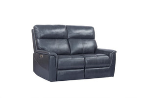 Parker House Parker Living Reed - Indigo Power Reclining Loveseat Indigo Top Grain Leather with Match (X) MREE#822PHL-IND