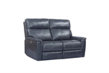 Parker House Parker Living Reed - Indigo Power Reclining Loveseat Indigo Top Grain Leather with Match (X) MREE#822PHL-IND