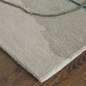 Feizy Rugs Anya Modern Watercolor-inspired Hand-tufted Wool And Viscose Rug For Contemporary Spaces Blue,Gray,Ivory Wool,Viscose Any8885fblugrne10