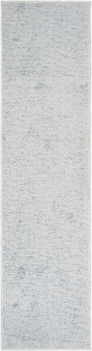 Livabliss Quebec Chenille Runner Rug Soft Low Pile Machine Woven in Turkey for Hallway or Entryway White 2'7" x 10' QBC2302-2710