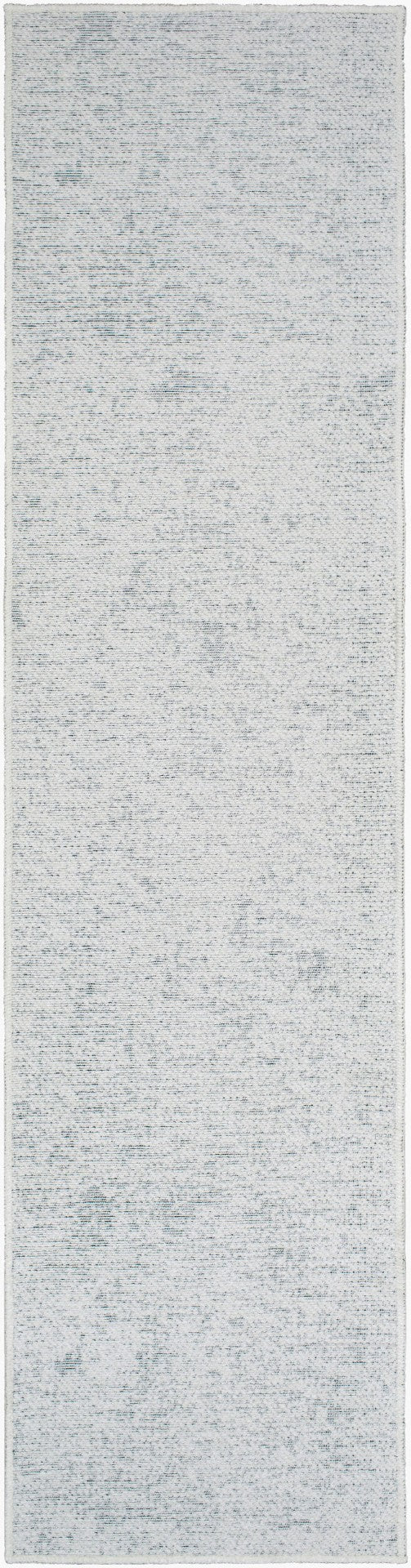 Livabliss Quebec Chenille Runner Rug Soft Low Pile Machine Woven in Turkey for Hallway or Entryway White 2'7" x 10' QBC2302-2710