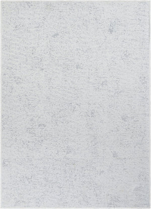 Livabliss Quebec Chenille Runner Rug Soft Low Pile Machine Woven in Turkey for Hallway or Entryway White 9'2" x 12' QBC2302-9212