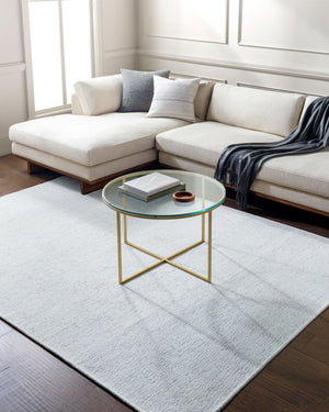 Livabliss Quebec Chenille Runner Rug Soft Low Pile Machine Woven in Turkey for Hallway or Entryway White 2'7" x 10' QBC2302-2710
