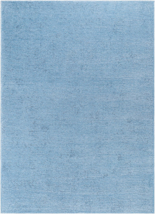 Livabliss Quebec Chenille Polyester Runner Rug Soft Low Pile for Hallway or Entryway Pale Blue, Ligh 9'2" x 12' QBC2304-9212