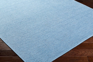 Livabliss Quebec Chenille Polyester Runner Rug Soft Low Pile for Hallway or Entryway Pale Blue, Ligh 9'2" x 12' QBC2304-9212
