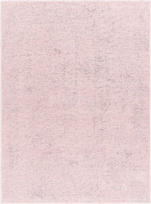 Livabliss Quebec Chenille Polyester Machine Woven Rug Soft Low Pile for Living or Bedroom Dusty Pink 6'7" x 9' QBC2305-679