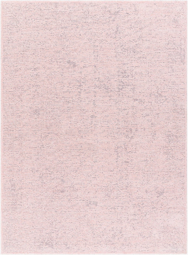 Livabliss Quebec Chenille Polyester Machine Woven Rug Soft Low Pile for Living or Bedroom Dusty Pink 6'7" x 9' QBC2305-679