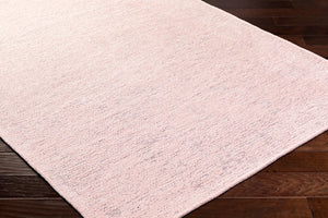 Livabliss Quebec Chenille Polyester Machine Woven Rug Soft Low Pile for Living or Bedroom Dusty Pink 6'7" x 9' QBC2305-679
