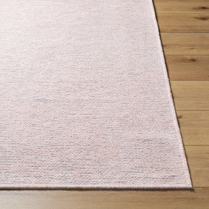 Livabliss Quebec Chenille Polyester Machine Woven Rug Soft Low Pile for Living or Bedroom Dusty Pink 6'7" x 9' QBC2305-679
