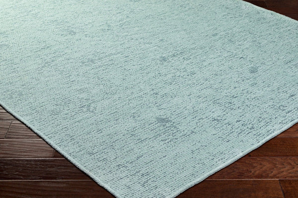 Livabliss Quebec Chenille Polyester Runner Rug Soft Low Pile Hallway Entryway Machine Woven Turkey Seafoam 2'7" x 7'3" QBC2307-2773