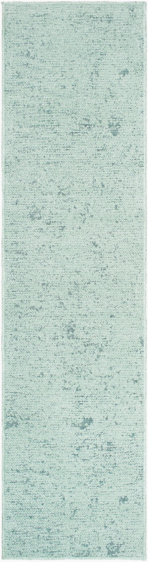 Livabliss Quebec Chenille Polyester Runner Rug Soft Low Pile Hallway Entryway Machine Woven Turkey Seafoam 2'7" x 7'3" QBC2307-2773