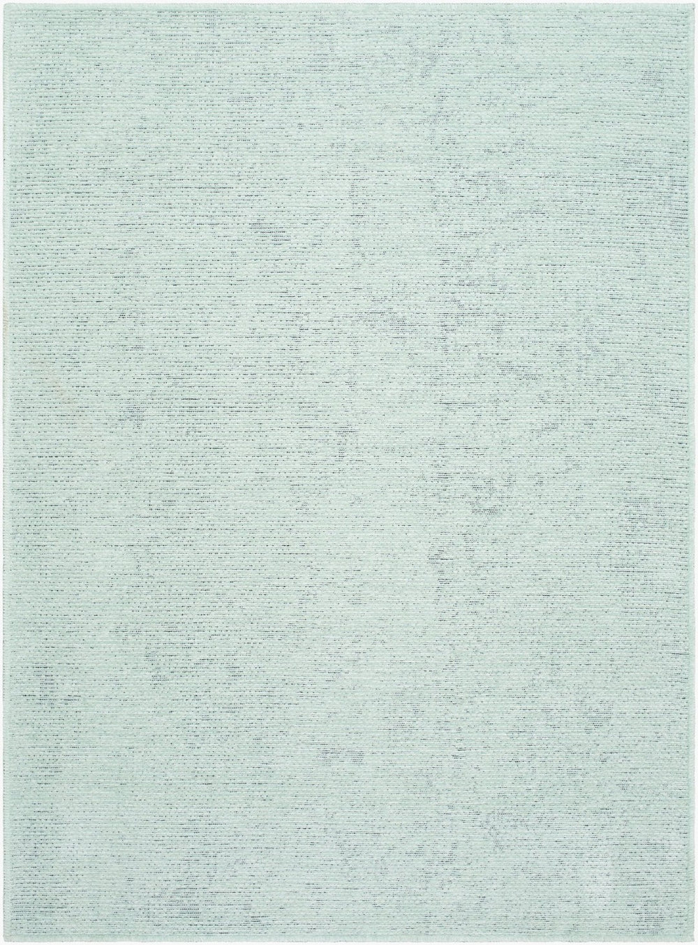 Livabliss Quebec Chenille Polyester Runner Rug Soft Low Pile Hallway Entryway Machine Woven Turkey Seafoam 9'2" x 12' QBC2307-9212
