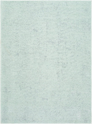 Livabliss Quebec Chenille Polyester Runner Rug Soft Low Pile Hallway Entryway Machine Woven Turkey Seafoam 9'2" x 12' QBC2307-9212