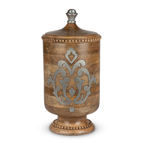 Heritage Inlay Wood Canister, 15" EAW92995 Park Hill
