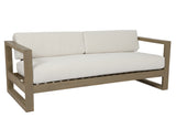 Coastal Teak Sofa in Canvas Canvas, No Welt SW5501-23-CCAN-STKIT Sunset West