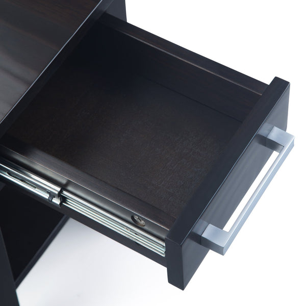 English Elm Kitchener Narrow Side Table In Rich Hickory Brown – Versatile Storage For Small Spaces & Style B136P159550