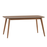 Homelegance By Top-Line Dakota Mid-Century Modern Tapered Dining Table Walnut Rubberwood