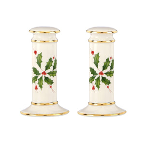 Lenox Holiday Archive Salt & Pepper Set Red & Green, IVORY PORCELAIN 840149
