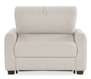 Hooker Furniture Griffin Twin Sleeper Chair Beige Performance Fabric Transitional Lounge for Guest Rooms SS179-TS01-405