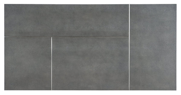 Hooker Furniture Chapman Faux Shagreen Rectangle Cocktail Table With Hand-Hammered Forged Pewter Base, 56" W 6033-80110-94