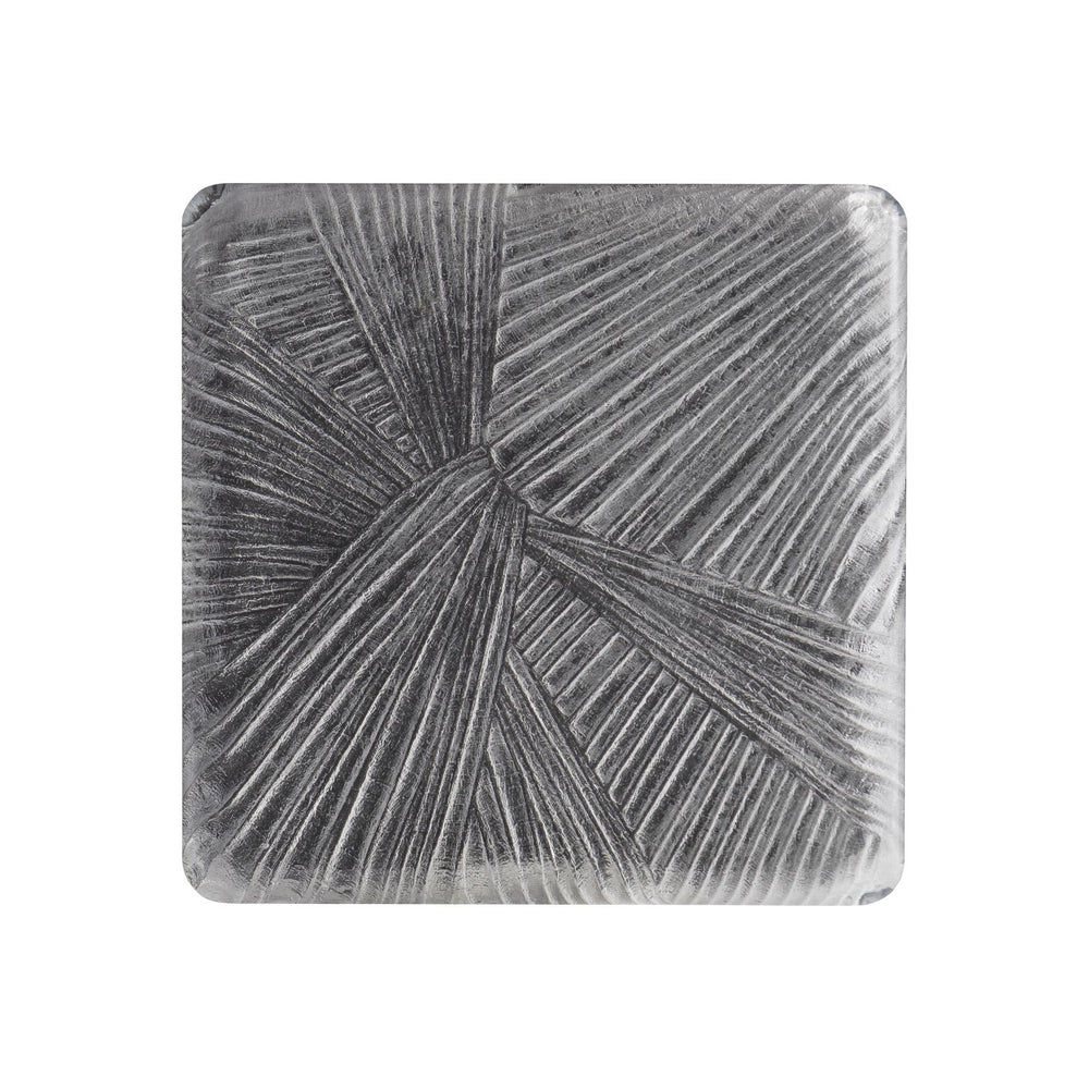 Bernhardt Bernhardt Sculptural Aura Side Table With Carved Acrylic Top & Polished Stainless Shelf – Luxe Accent 316111