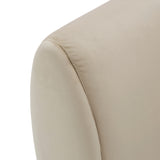 Homelegance By Top-Line Verbena Two-Tone Dark & Light Functional Chaise With 1 Pillow Beige Polyester