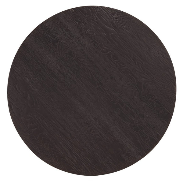 Hooker Furniture Driftwood 48-Inches Round Dining Table With Buckboard Finish, Distressed Pedestal Base For Cozy Gatherings Blacks 6820-75213-99