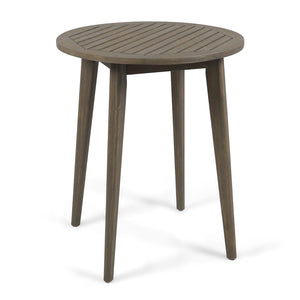 English Elm Stamford Round Solid Acacia Outdoor Bistro Table Weather Resistant Patio Dining 62919.00GRY