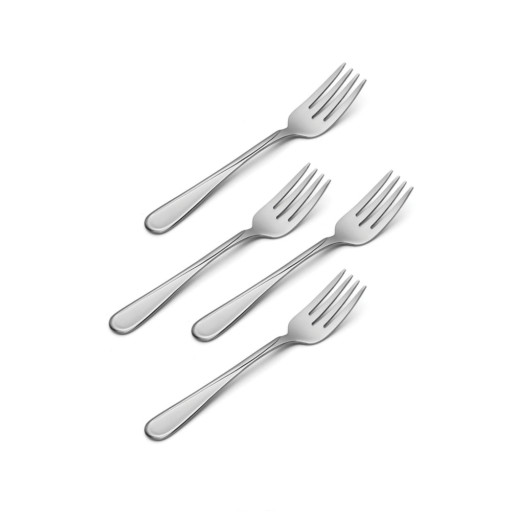 Lenox Oneida Flight Everyday Flatware Salad Forks, Set of 4 Metallic, STAINLESS METAL 2865004A