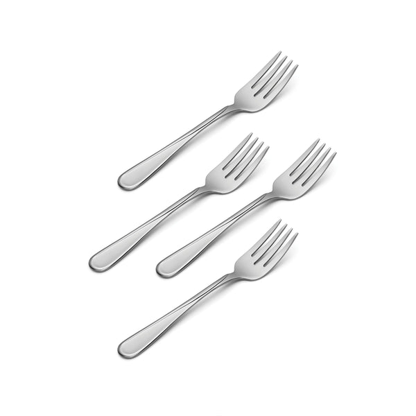 Lenox Oneida Flight Everyday Flatware Salad Forks, Set of 4 Metallic, STAINLESS METAL 2865004A